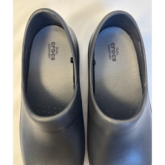 CROCS Neria Pro II Work Clogs Slip Resistant Nurse Shoes Women’s 9 Comfort Black - Picture 3 of 10